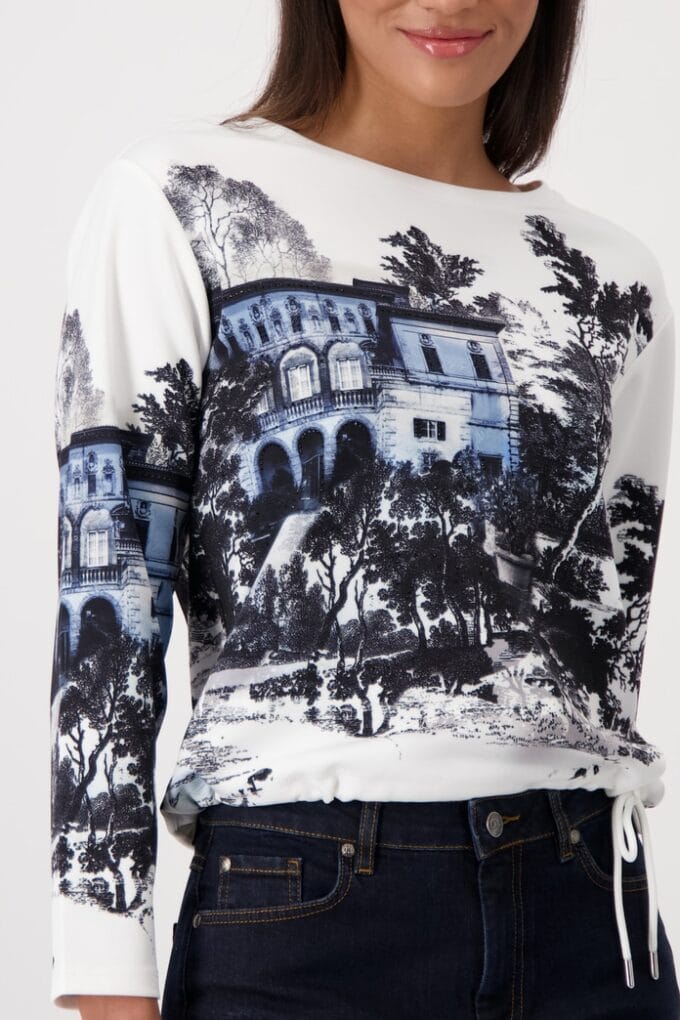 Monari- Sweatshirt with "English Garden" Print - Image 6
