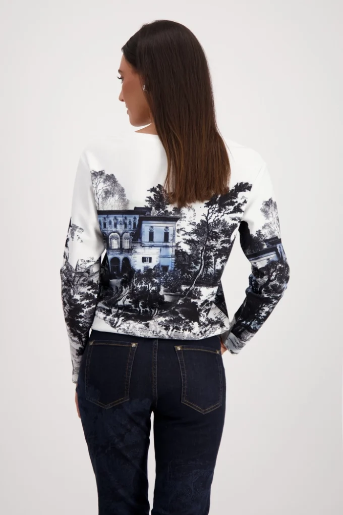 Monari- Sweatshirt with "English Garden" Print - Image 5