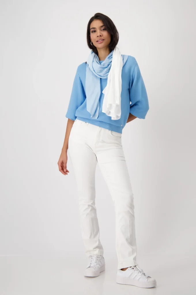 Monari- Scarf - 2 color way scarf with rhinestones - Image 2