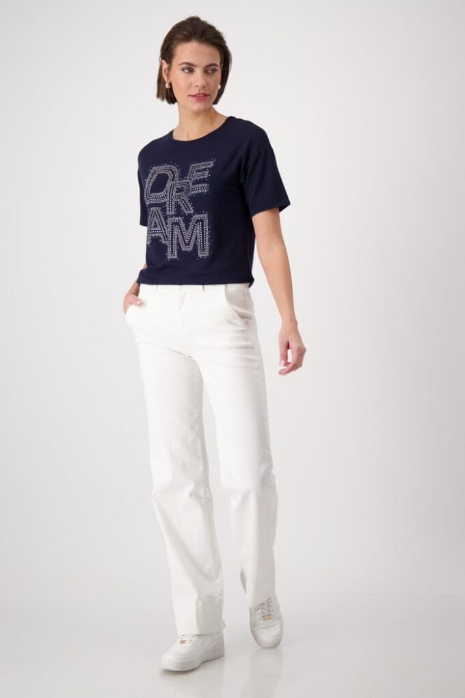 Monari-T-Shirt Basic Deram- Deep Ocean - Image 2