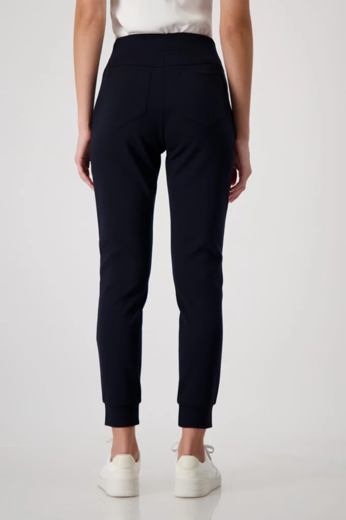 Monari-Jogging Bottoms With Rhinestones- Deep Ocean - Image 6