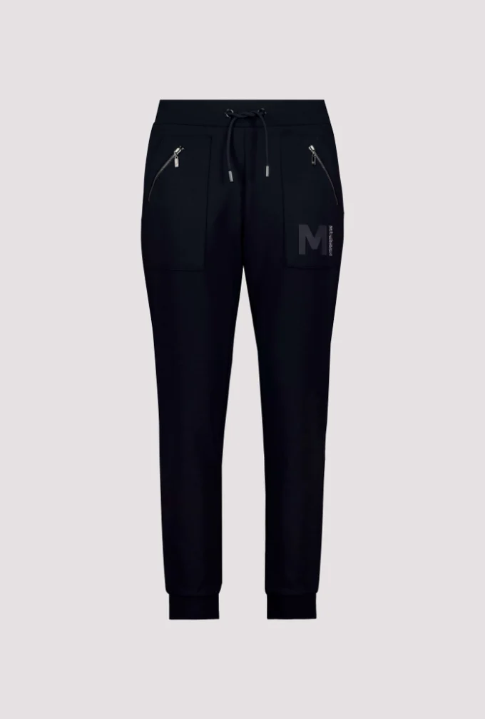 Monari-Jogging Bottoms With Rhinestones- Deep Ocean - Image 7
