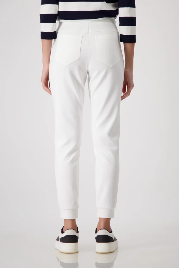Monari-Jogging Bottoms with Rhinestones -white - Image 6