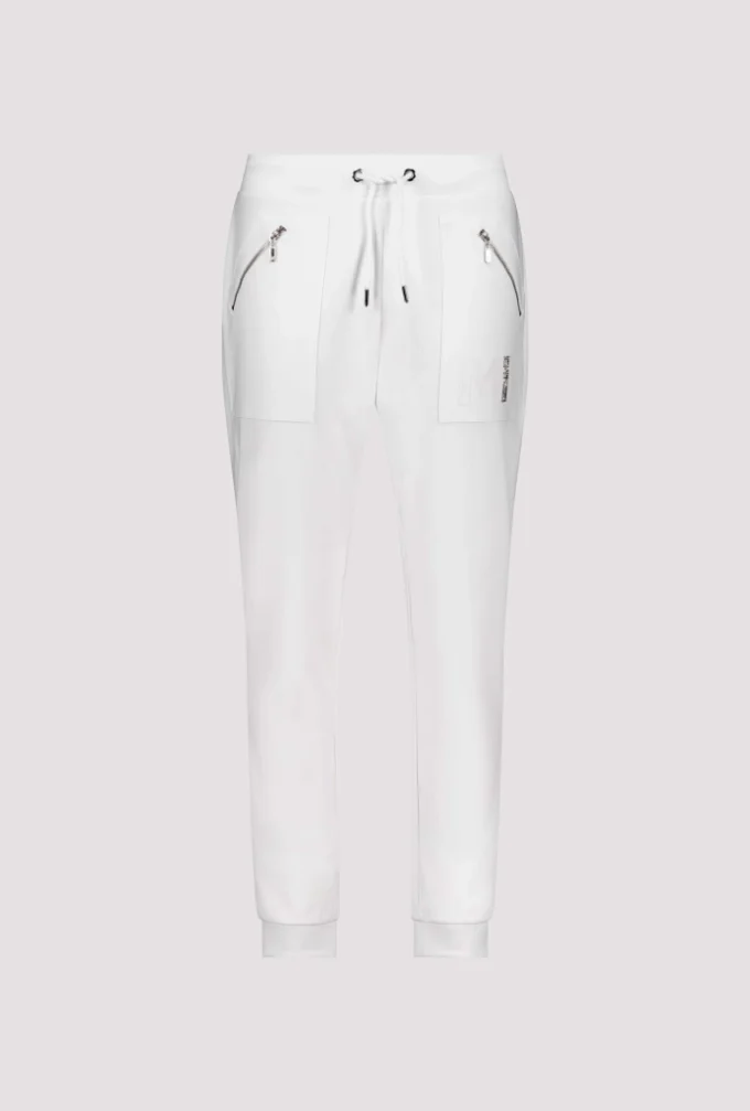 Monari-Jogging Bottoms with Rhinestones -white - Image 8