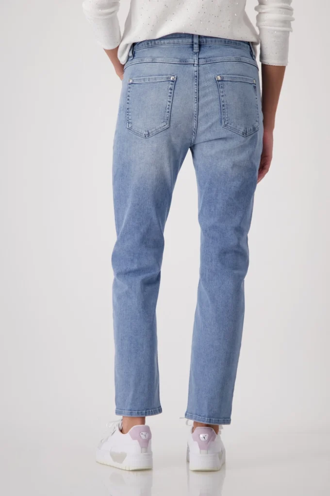 Monari- Jeans with Lace Embroidery - Image 6