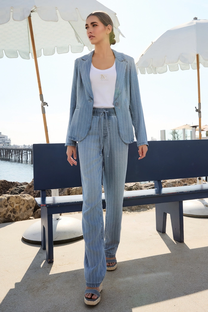 Monari- Jeans Lyocell Blazer- Jeans - Image 3