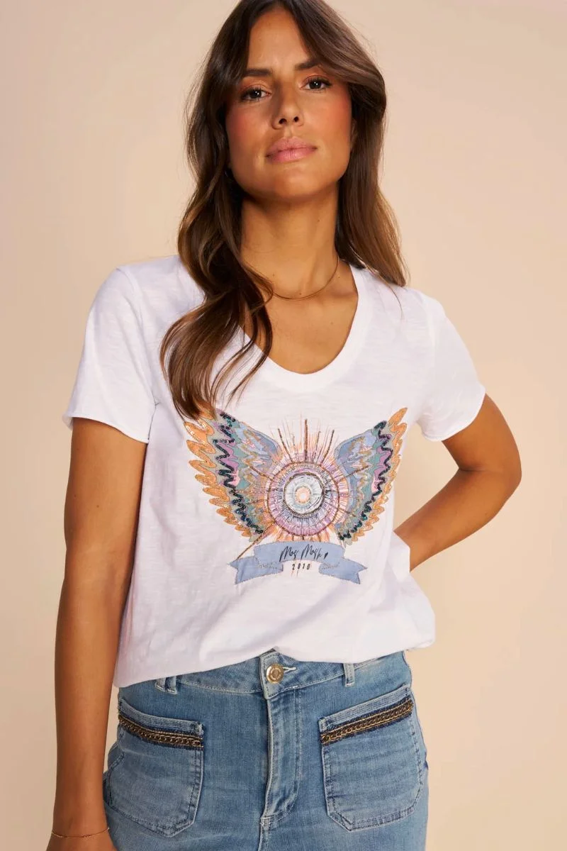 Mos Mosh- Gethi Deco Tee-White