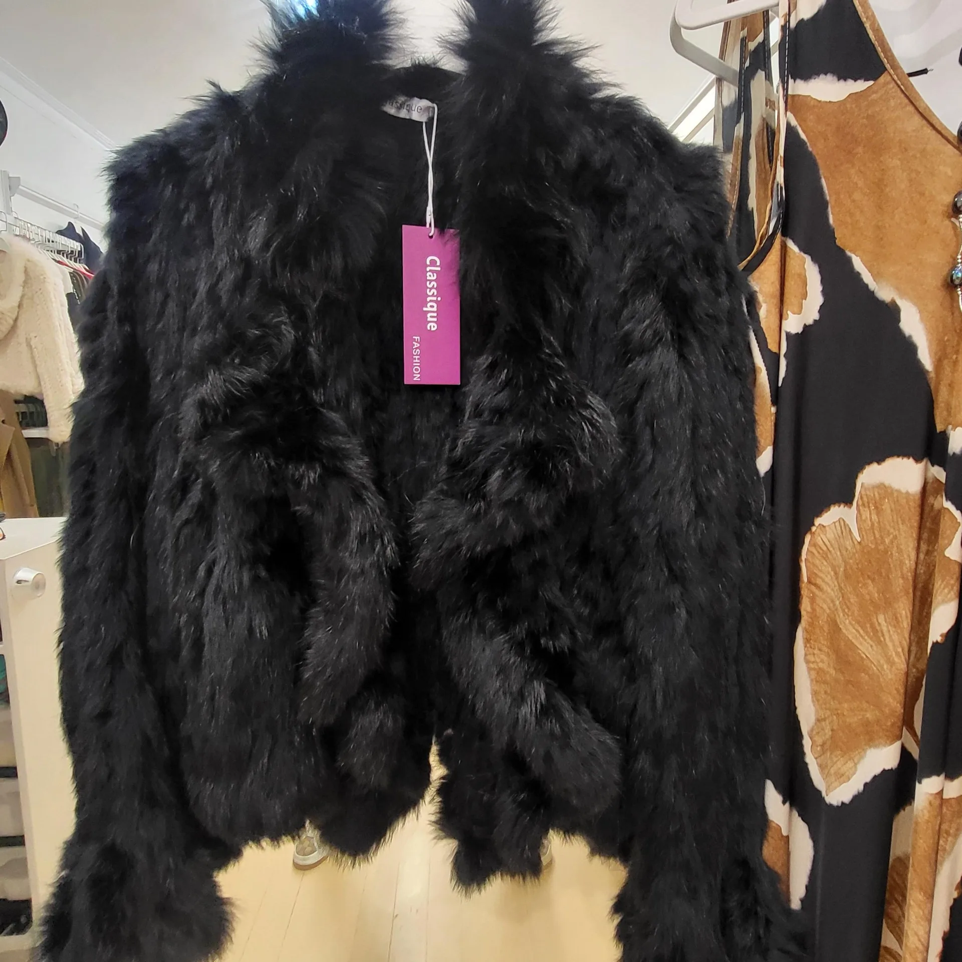 Classique-Rabbit Fur jacket (size: 8-10, 12-14) - Image 3