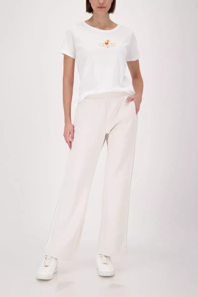 Monari- Stripes Sweat Pants- Beige - Image 2