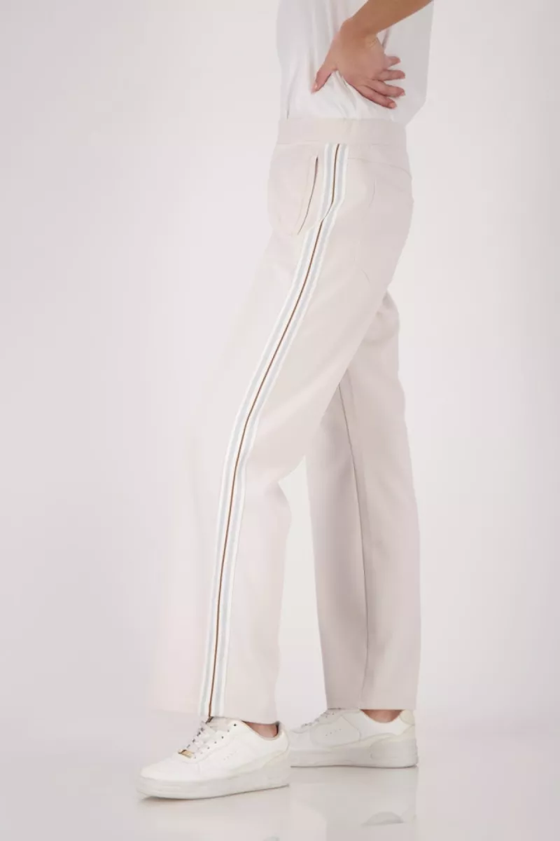 Monari- Stripes Sweat Pants- Beige