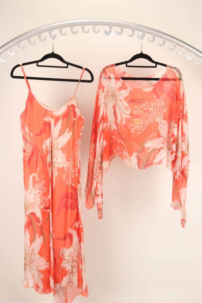 New- Made In Italy- Silk Dress  ( size fit : S-L) - Image 3