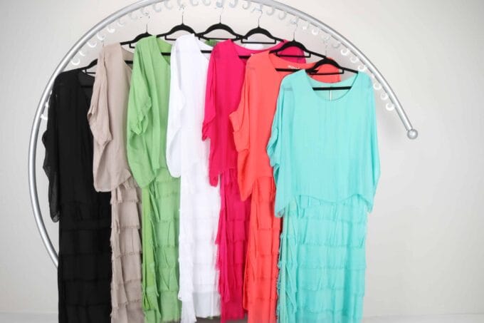 NEW- Made in Italy- Wedding-Silk Dress in 9 Colors - Image 17