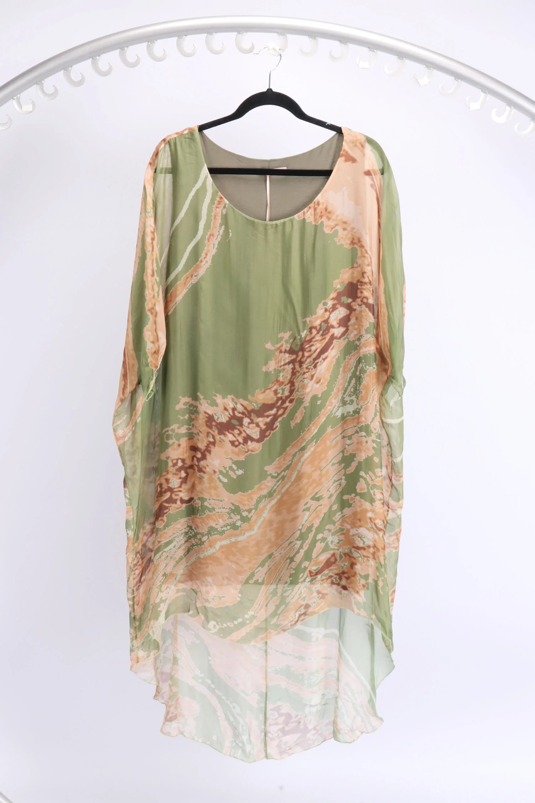 Made In Italy- Silk Dress - Image 3