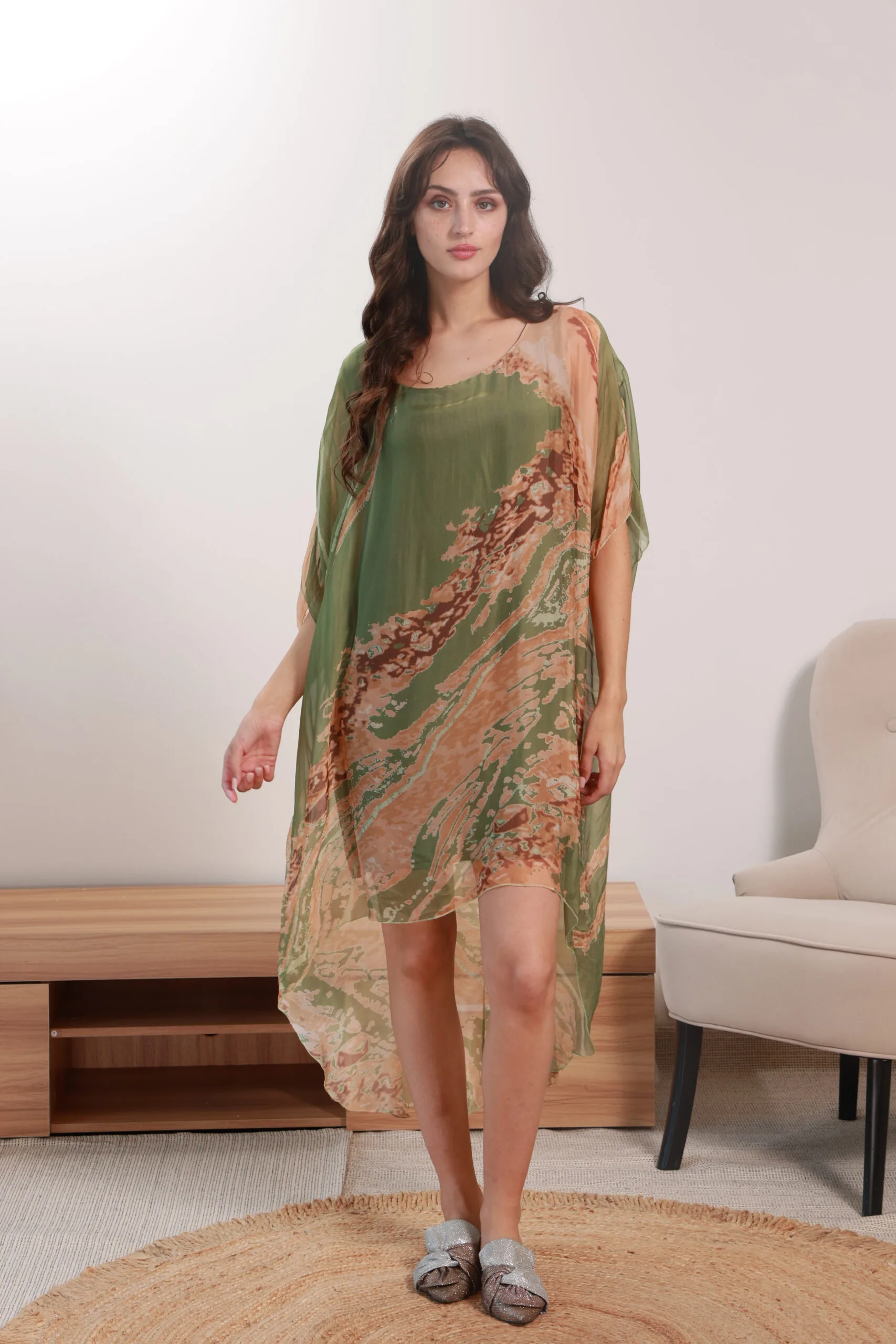 Made In Italy- Silk Dress