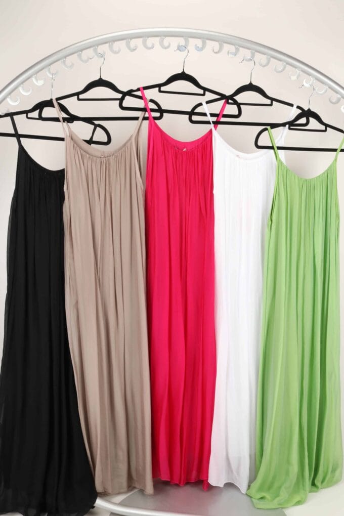New- Made in Italy- Plain Silk Dress (one size) - Image 3