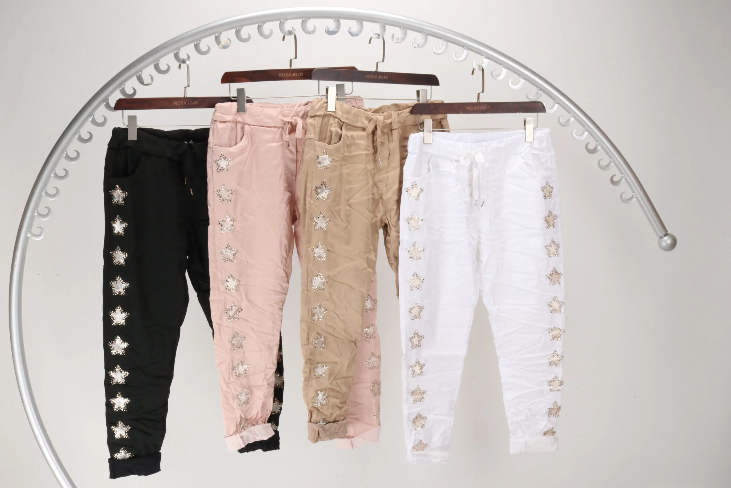 Made In Italy- Super stretchy Pants with Stars( size: S/M, M/L) - Image 6