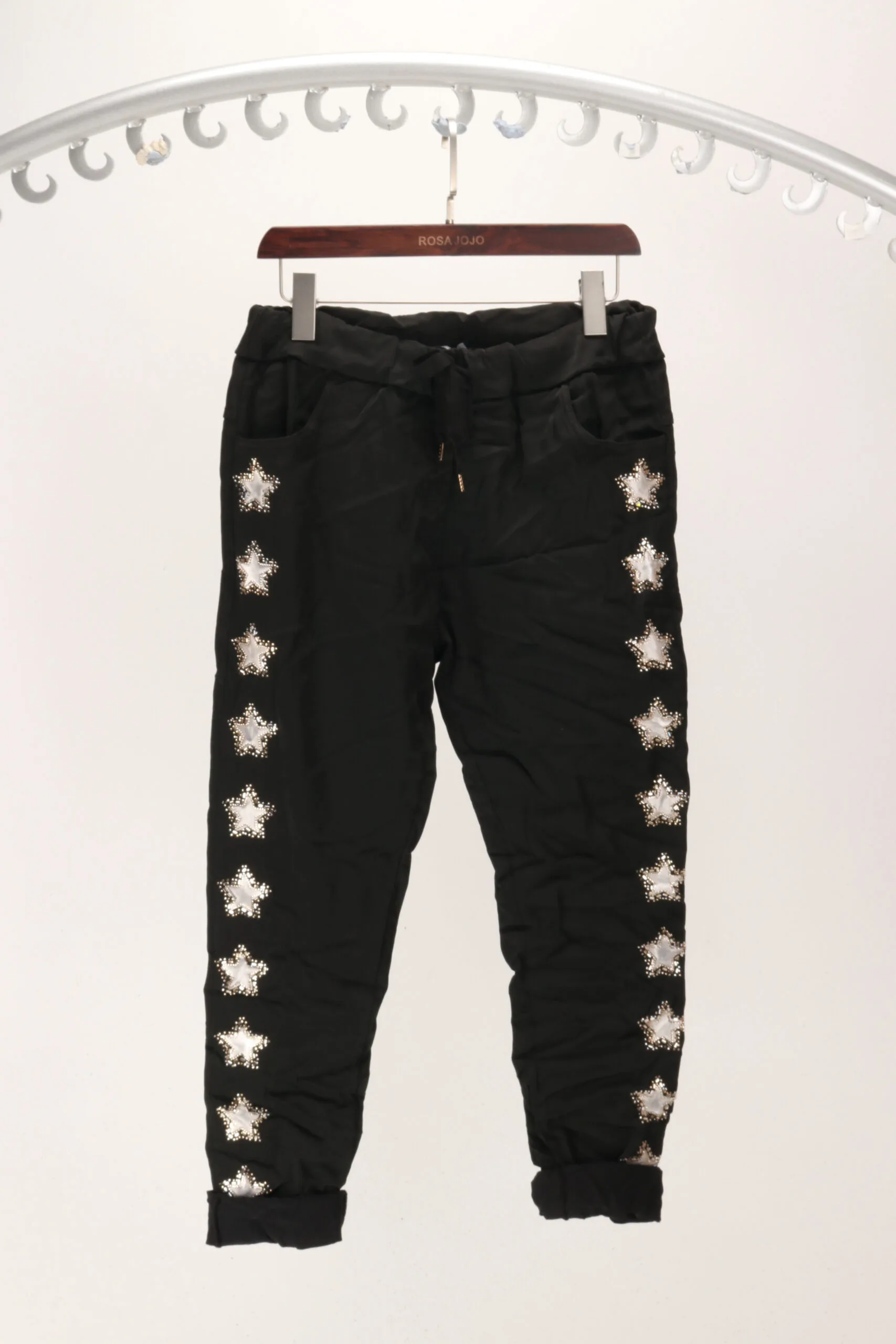 Made In Italy- Super stretchy Pants with Stars( size: S/M, M/L) - Image 2