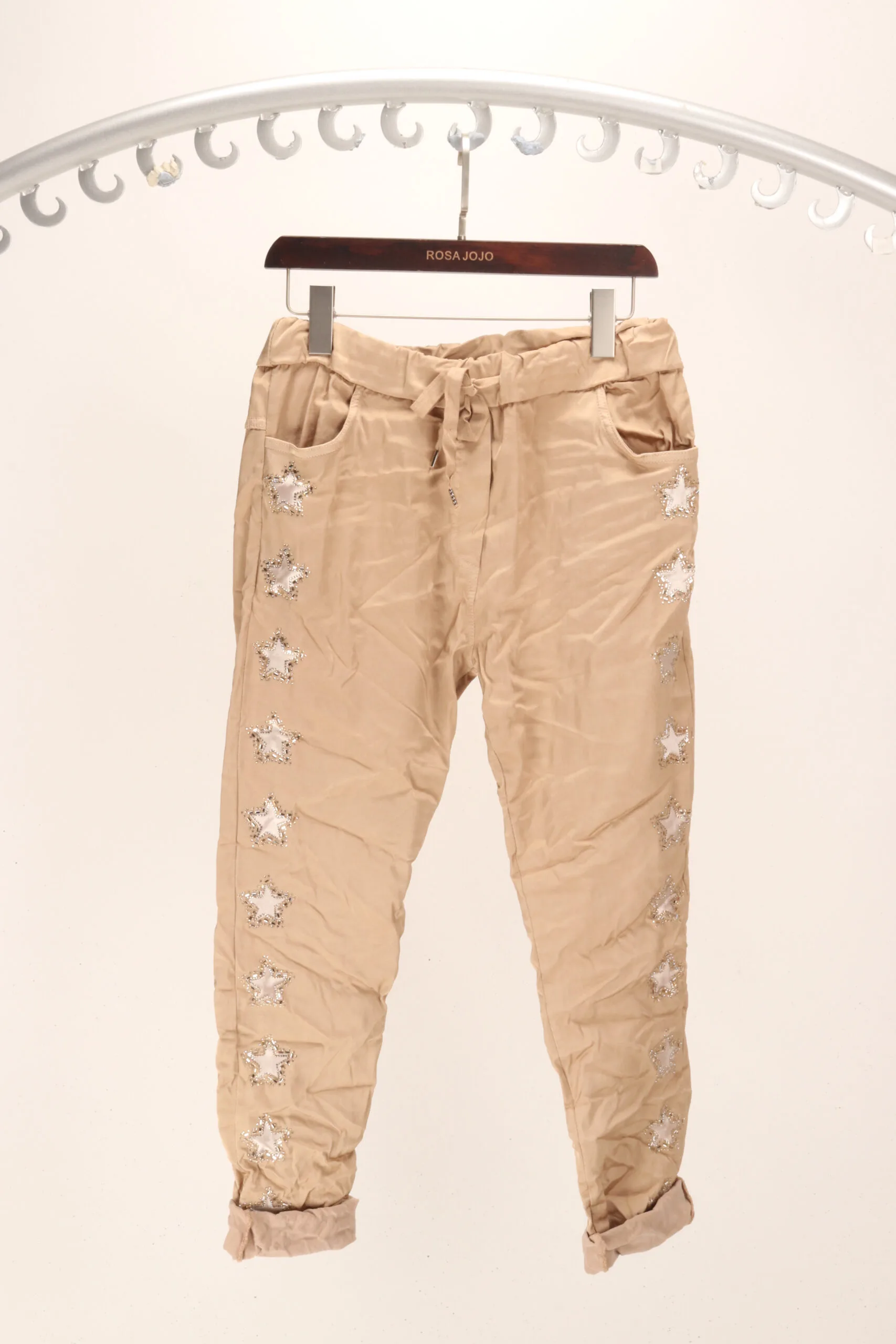 Made In Italy- Super stretchy Pants with Stars( size: S/M, M/L) - Image 3