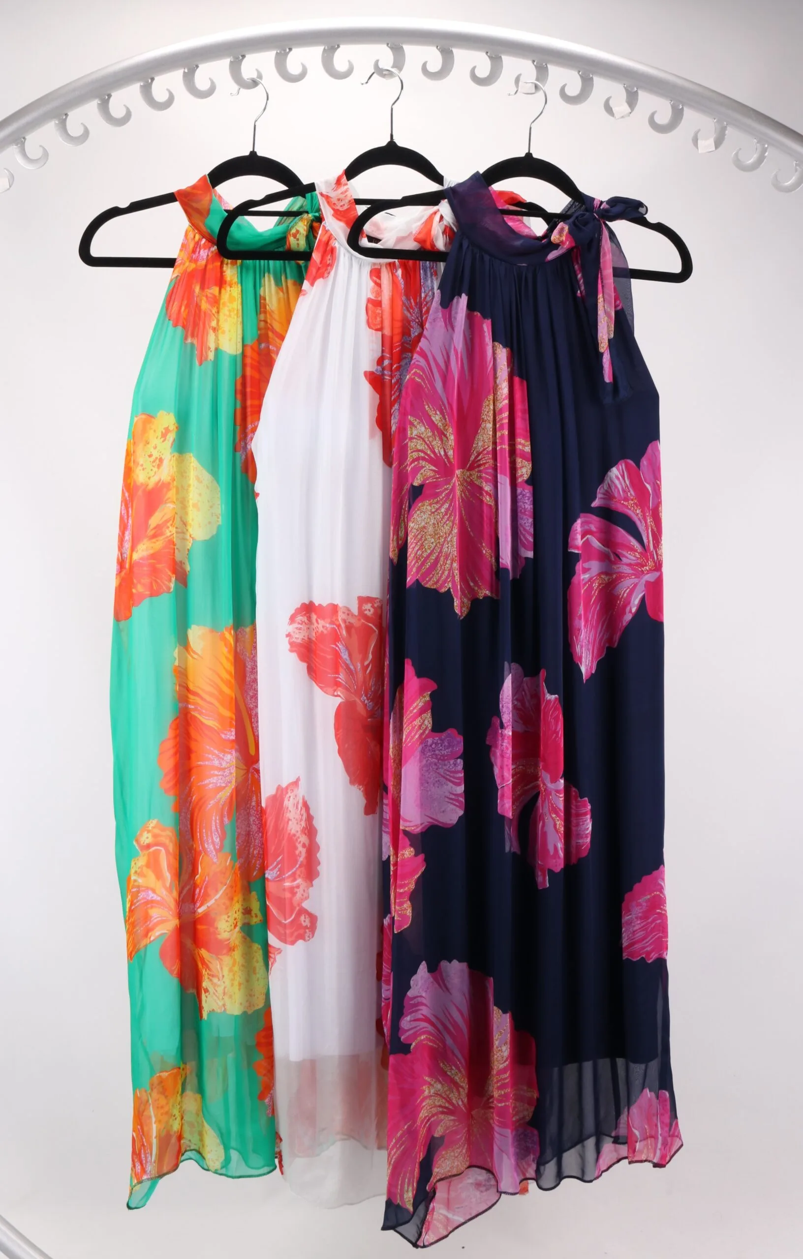 Made In Italy- silk Dress in 3 Colors - Image 4
