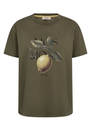 Monari- Fruit O-SS Tee- Burnt Olive