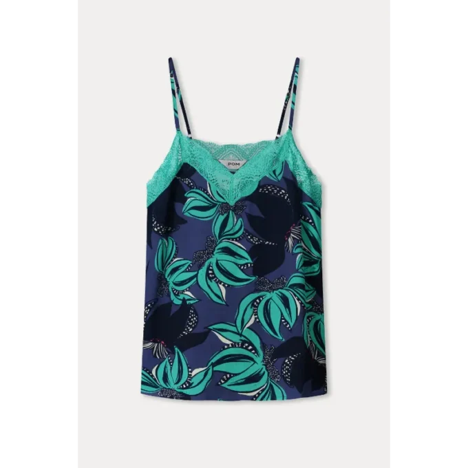 Pom Amsterdam- Top -Cami Delicacy Green - Image 3