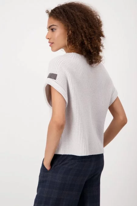Monari-Jewelry Patch Vest - Stone - Image 5