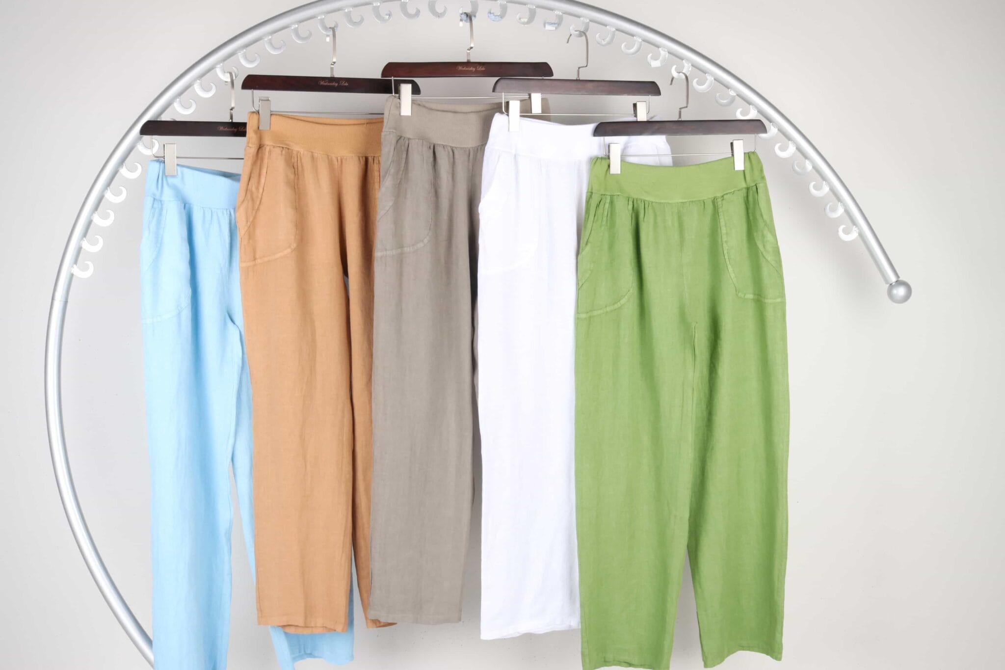 Made In Italy- Straight cut Linen Pants in 4 colors( Size: S/M,M/L ...