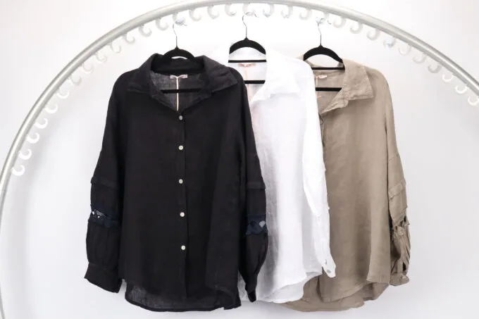 Made In Italy- Linen Shirt in 3 Colors - Image 4