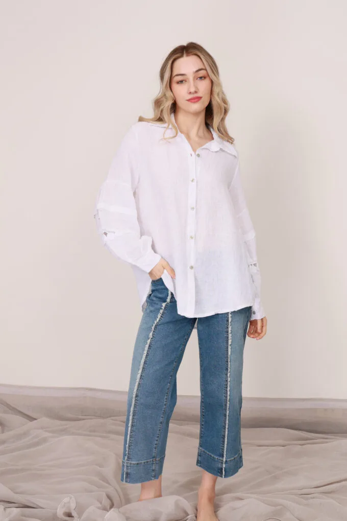 Made In Italy- Linen Shirt in 3 Colors - Image 5