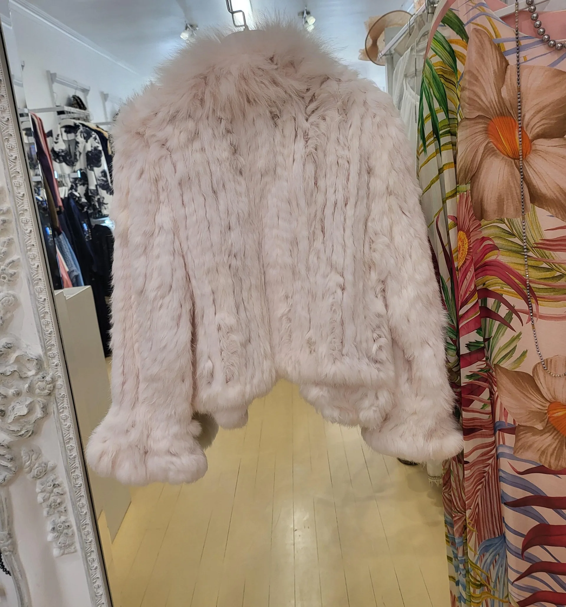 Classique-Rabbit Fur jacket (size: 8-10, 12-14) - Image 5