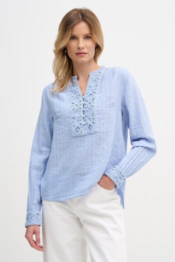 Mos Mosh- Evanda Ls Blouse- Blue