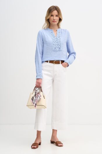 Mos Mosh- Evanda Ls Blouse- Blue