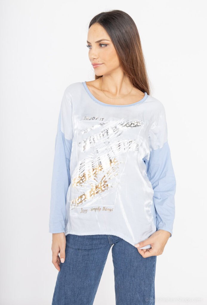 Tunique Femme Taille 38 En Viscose & Soie - Made In Italy Avec Foulard Intégré