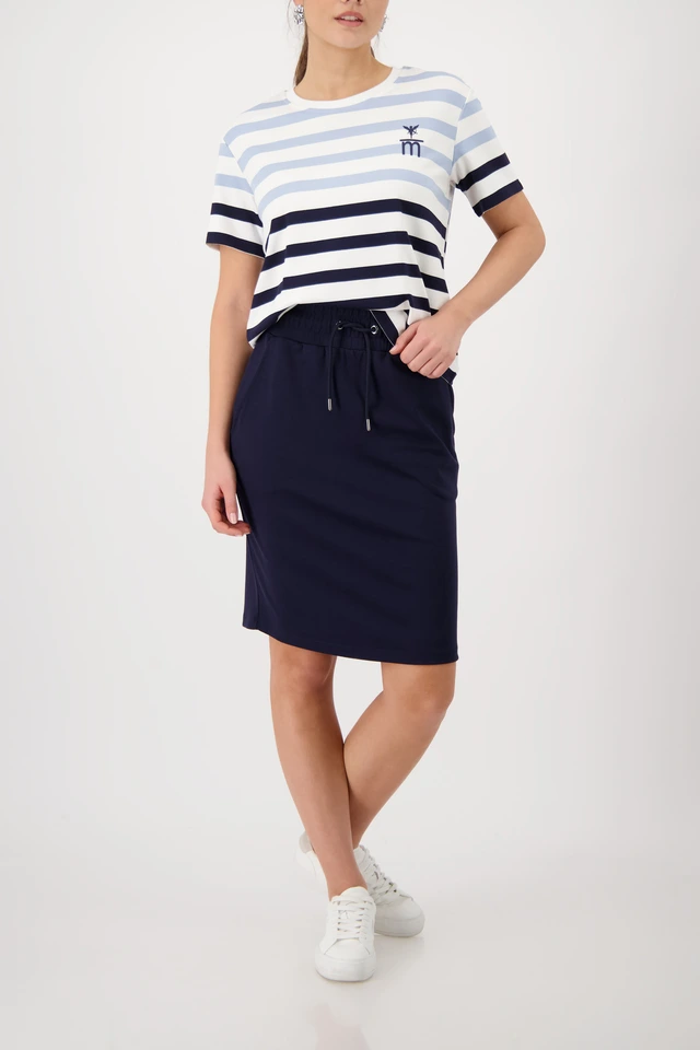 Monari- Plain skirt- Marine - Image 2