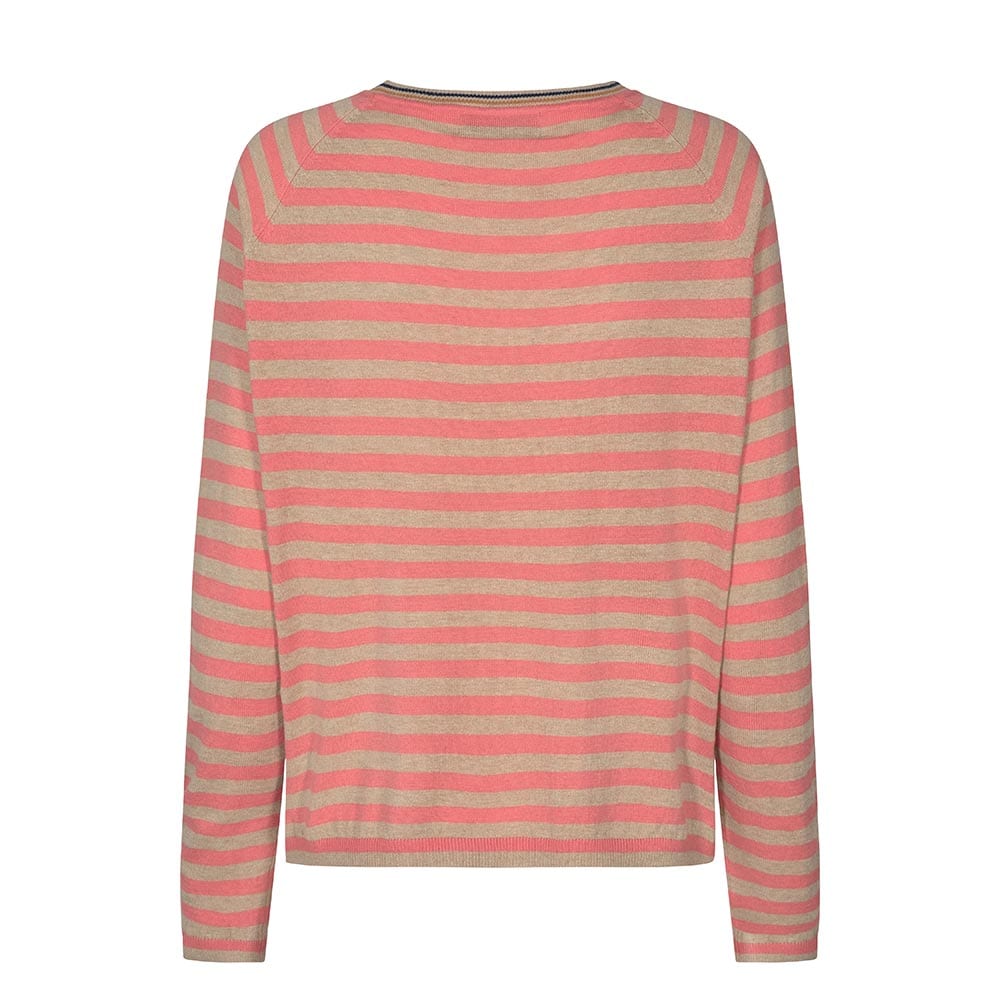 MOS MOSH-Stripe knit in Sugar Coral - Classique Boutique