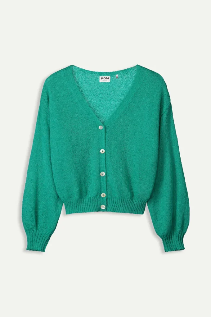 Pom Amsterdam- Cardigan- Fresh Green - Image 7