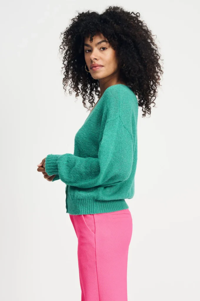Pom Amsterdam- Cardigan- Fresh Green - Image 5