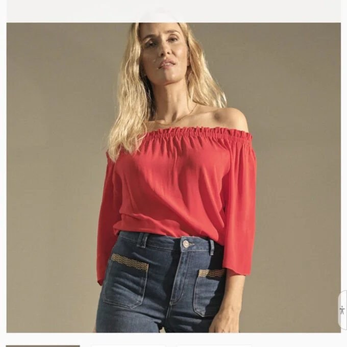 Mos Mosh-Ashlea Blouse- Tomato