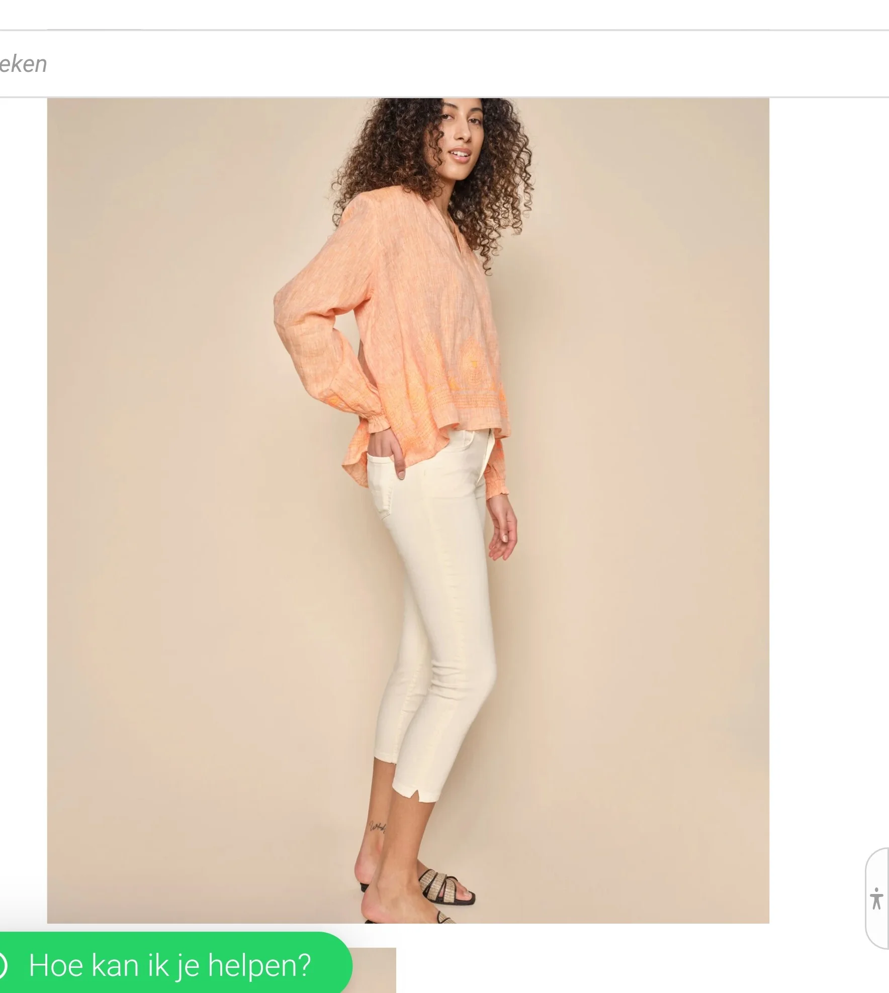 Mos Mosh-Vice Colour Pant- Ivory